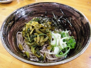 松本市　ドライブイン　たきざわ　お蕎麦　食事　わさびそば
